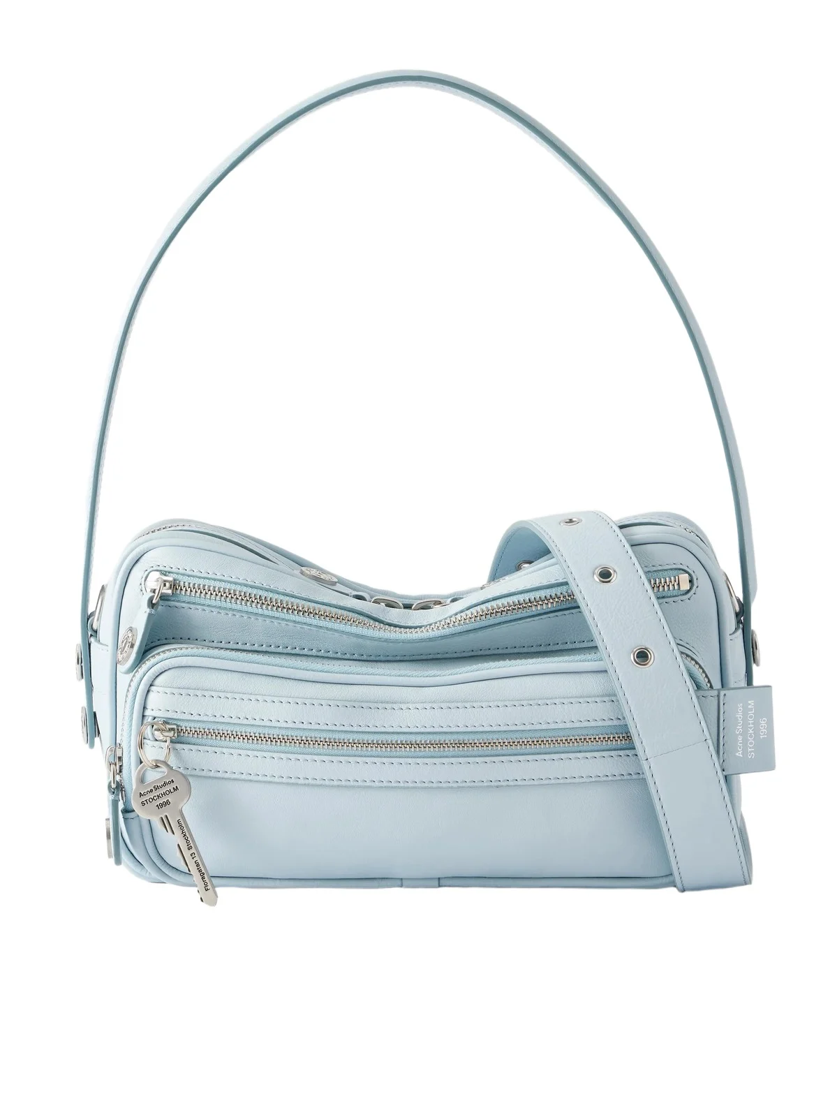 Logo-detailed Leather Shoulder Bag