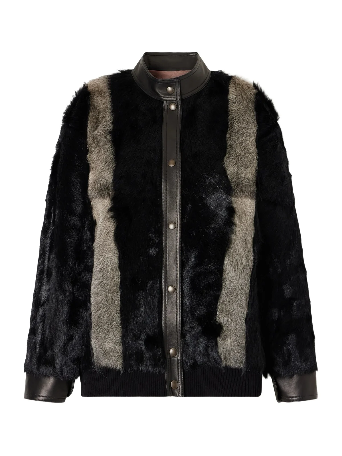 Leather-trimmed Shearling Jacket Leather-trimmed Shearling Jacket