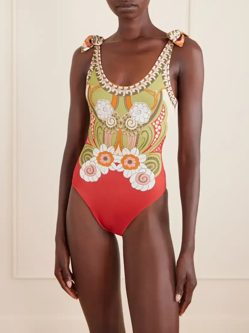 La DoubleJ Pammy Knotted Printed Swimsuit | Thumbnail 2 La DoubleJ Pammy Knotted Printed Swimsuit | Thumbnail 2