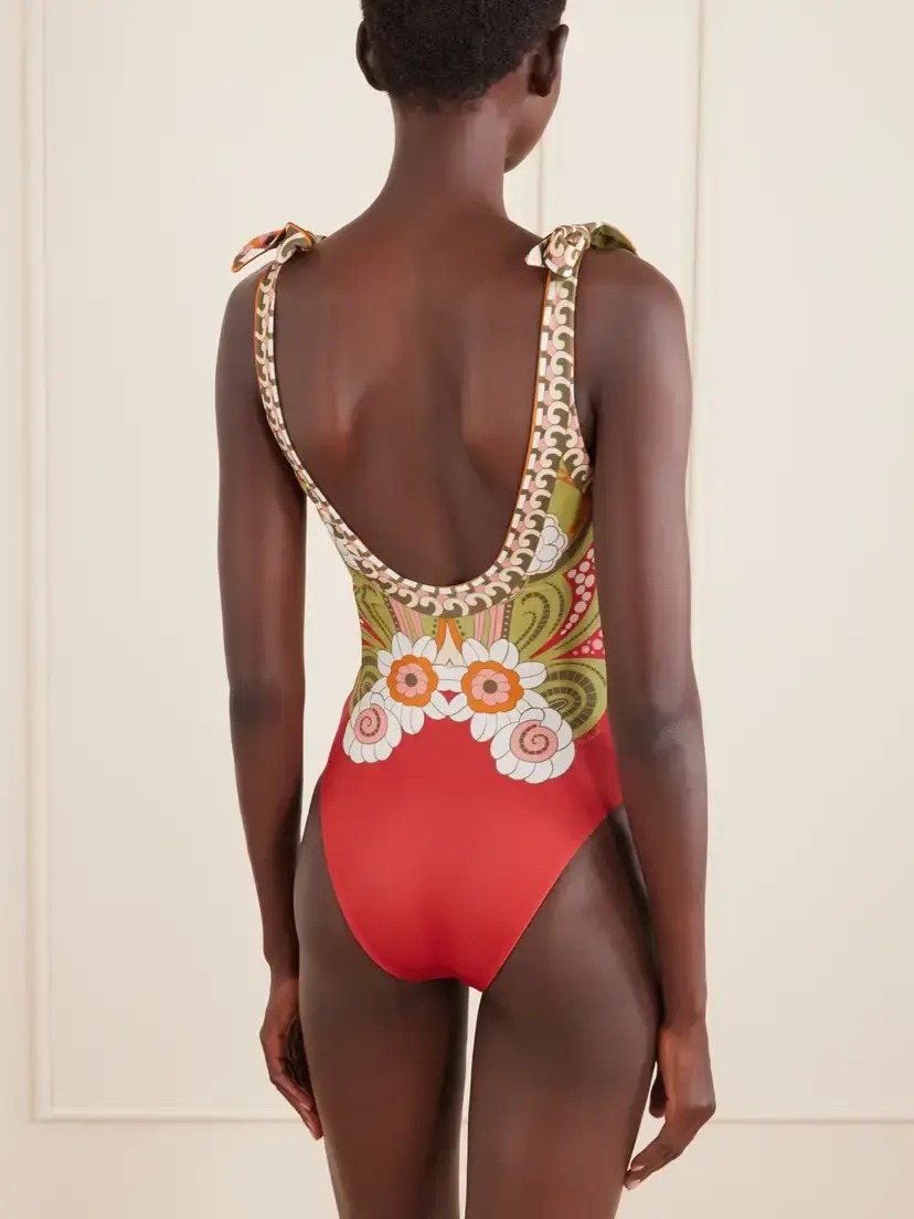 La DoubleJ Pammy Knotted Printed Swimsuit | Thumbnail 3 La DoubleJ Pammy Knotted Printed Swimsuit | Thumbnail 3