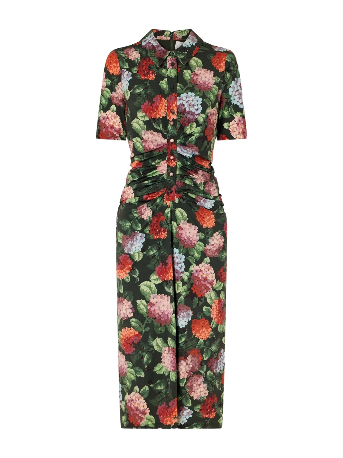 Floral-print Ruched Jersey Midi Dress Floral-print Ruched Jersey Midi Dress
