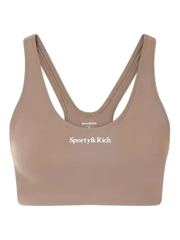 Logo-print Stretch-jersey Sports Bra