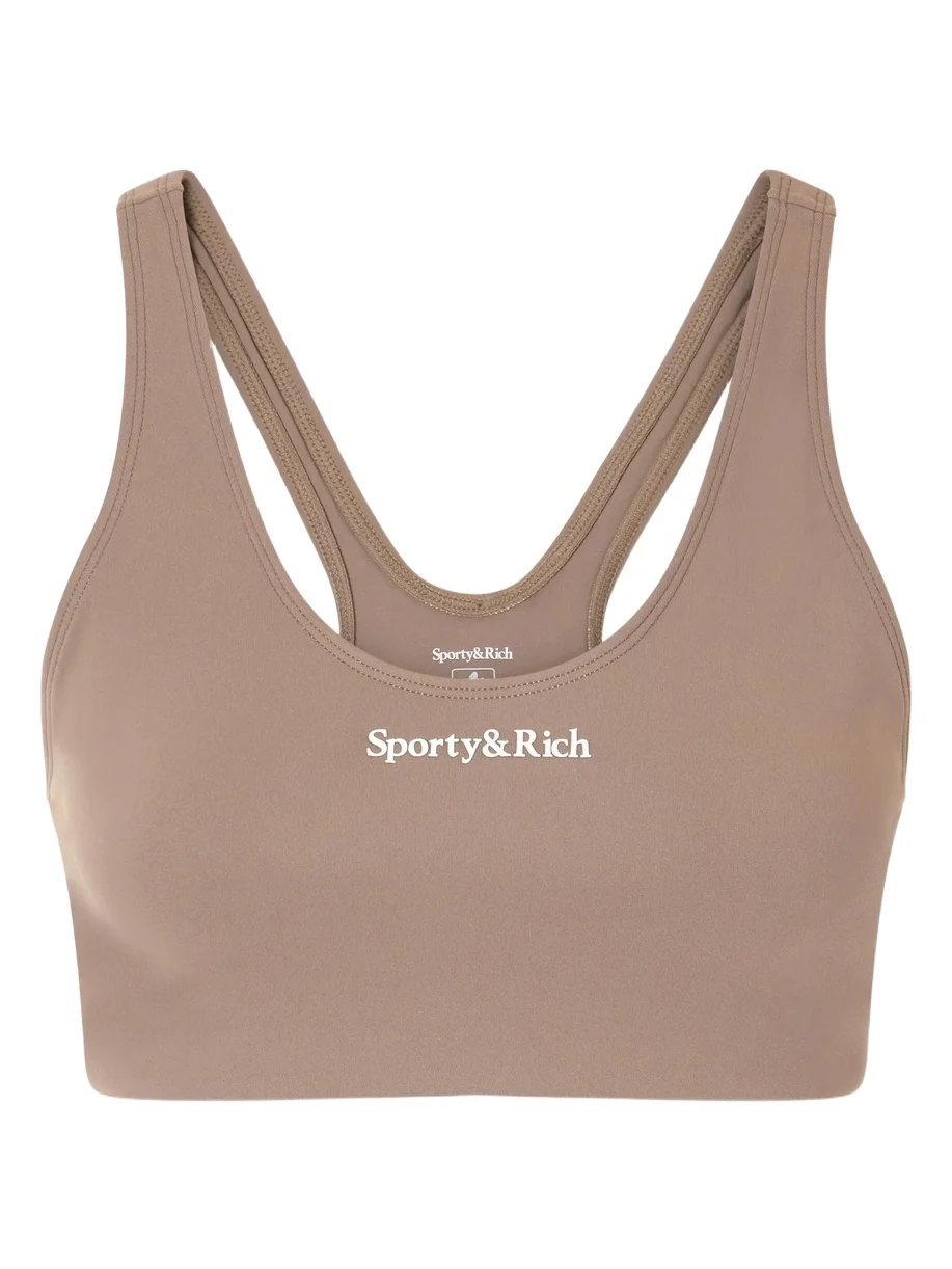 Logo-print Stretch-jersey Sports Bra