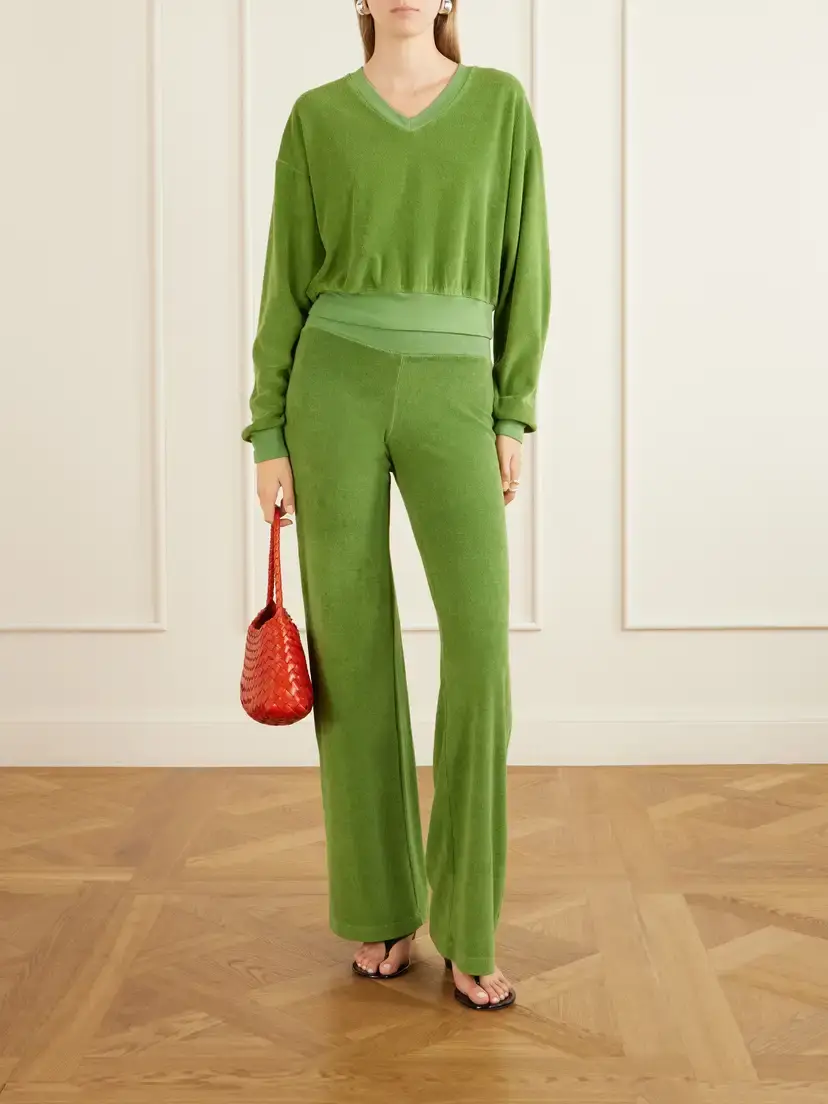 ÉTERNE Cotton-blend Wide-leg Pants | Thumbnail 2 ÉTERNE Cotton-blend Wide-leg Pants | Thumbnail 2