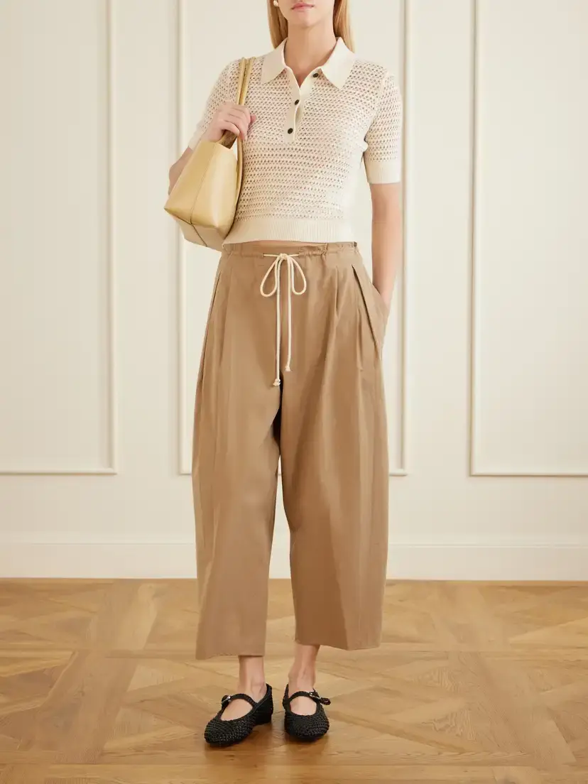 Maria McManus Organic Cotton-poplin Wide-leg Pants | Thumbnail 2 Maria McManus Organic Cotton-poplin Wide-leg Pants | Thumbnail 2