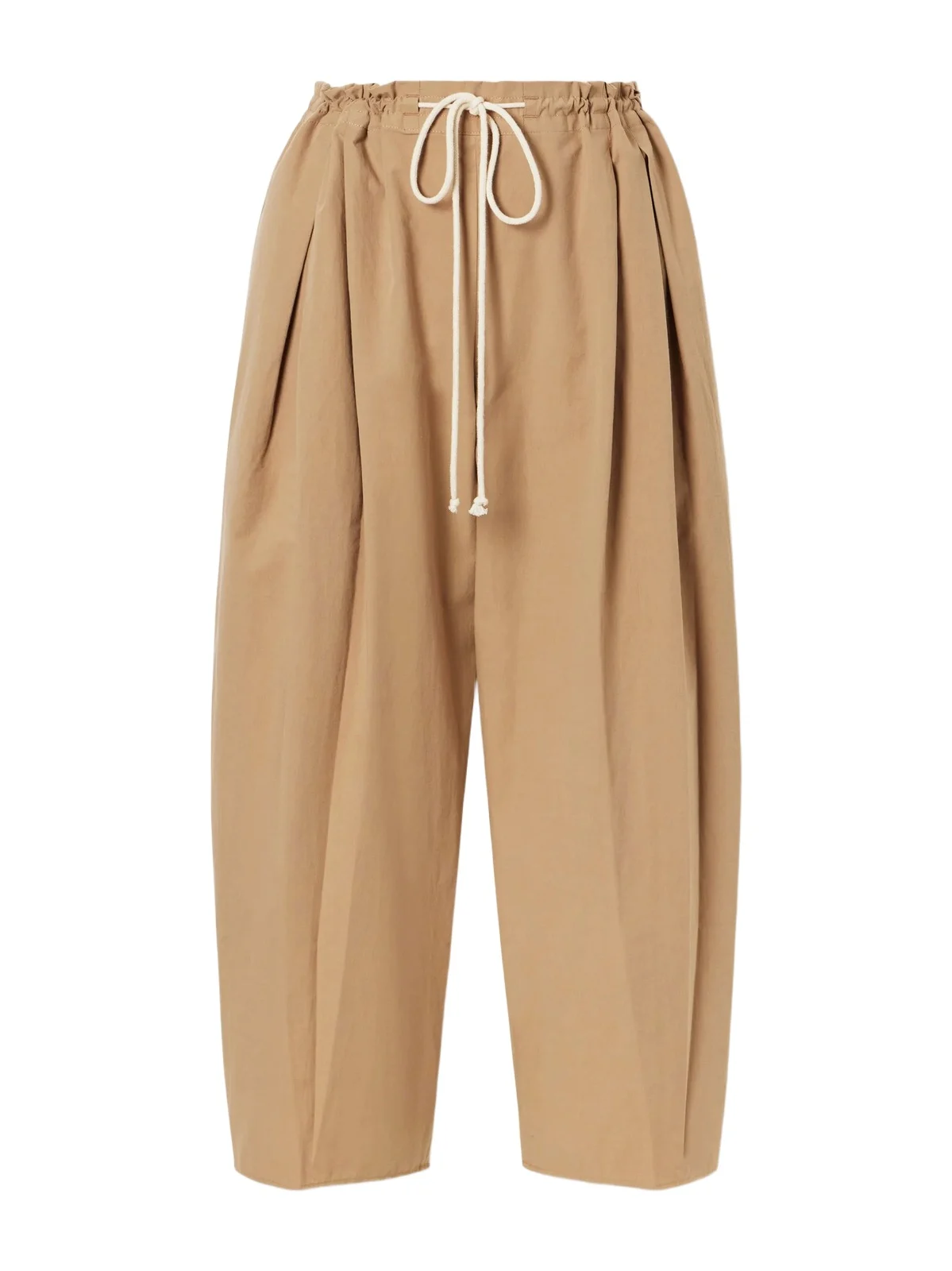 Organic Cotton-poplin Wide-leg Pants