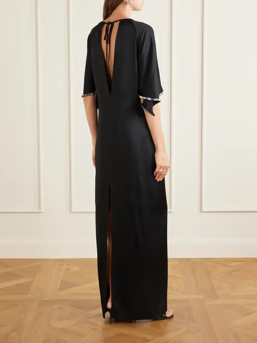 Stella McCartney Embellished Satin Maxi-dress | Thumbnail 3