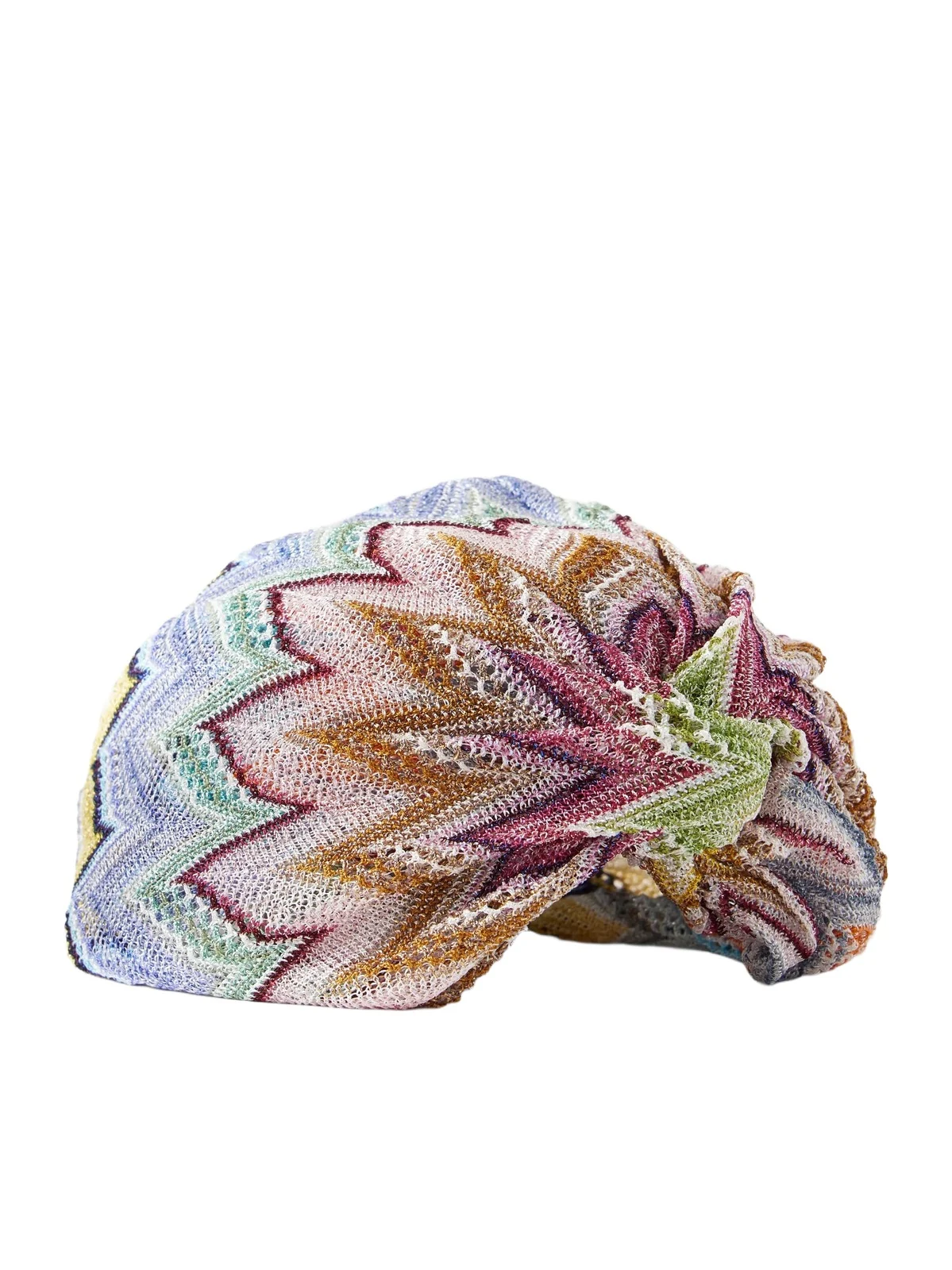 Missoni Striped Metallic Crochet-knit Headpiece