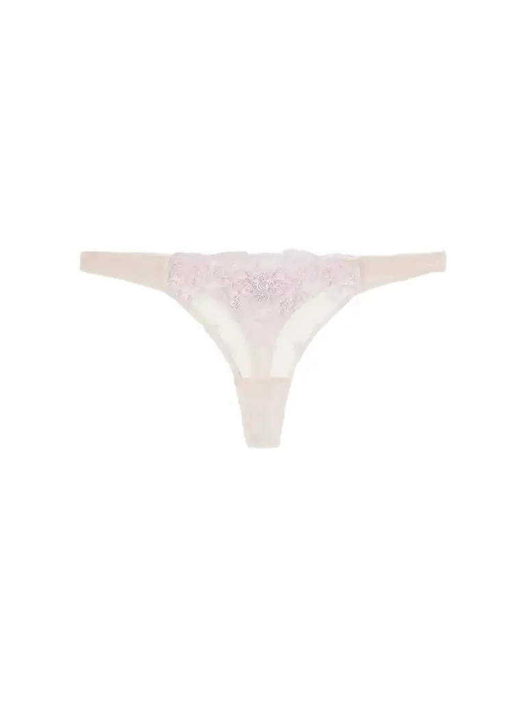 Kiki de Montparnasse Juliette Lace-trimmed Mesh Thong | Image 1 Kiki de Montparnasse Juliette Lace-trimmed Mesh Thong | Image 1