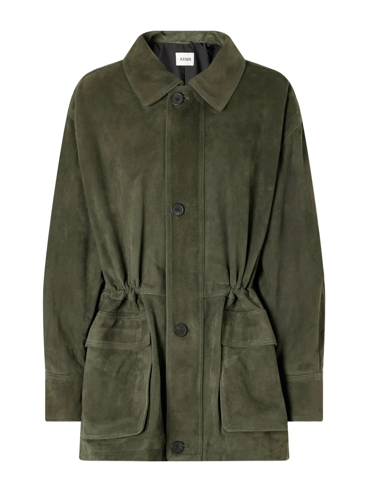 Maeve Paneled Suede Jacket