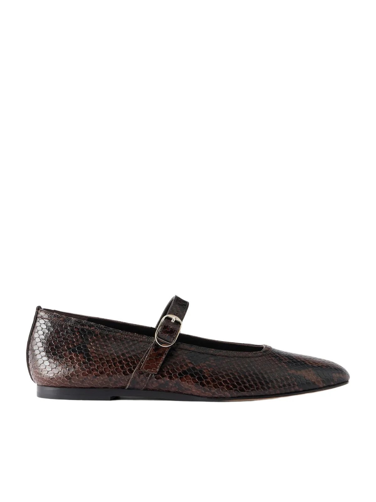 Mary Jane Snake-effect Leather Ballet Flats Mary Jane Snake-effect Leather Ballet Flats