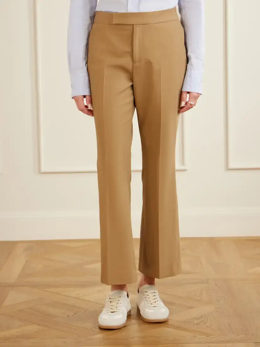 Maria McManus Cotton-blend Straight-leg High-waist Pants | Thumbnail 3