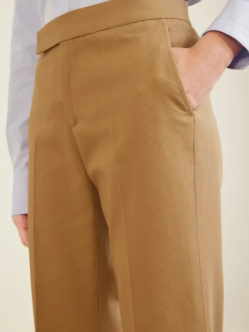 Maria McManus Cotton-blend Straight-leg High-waist Pants | Thumbnail 5