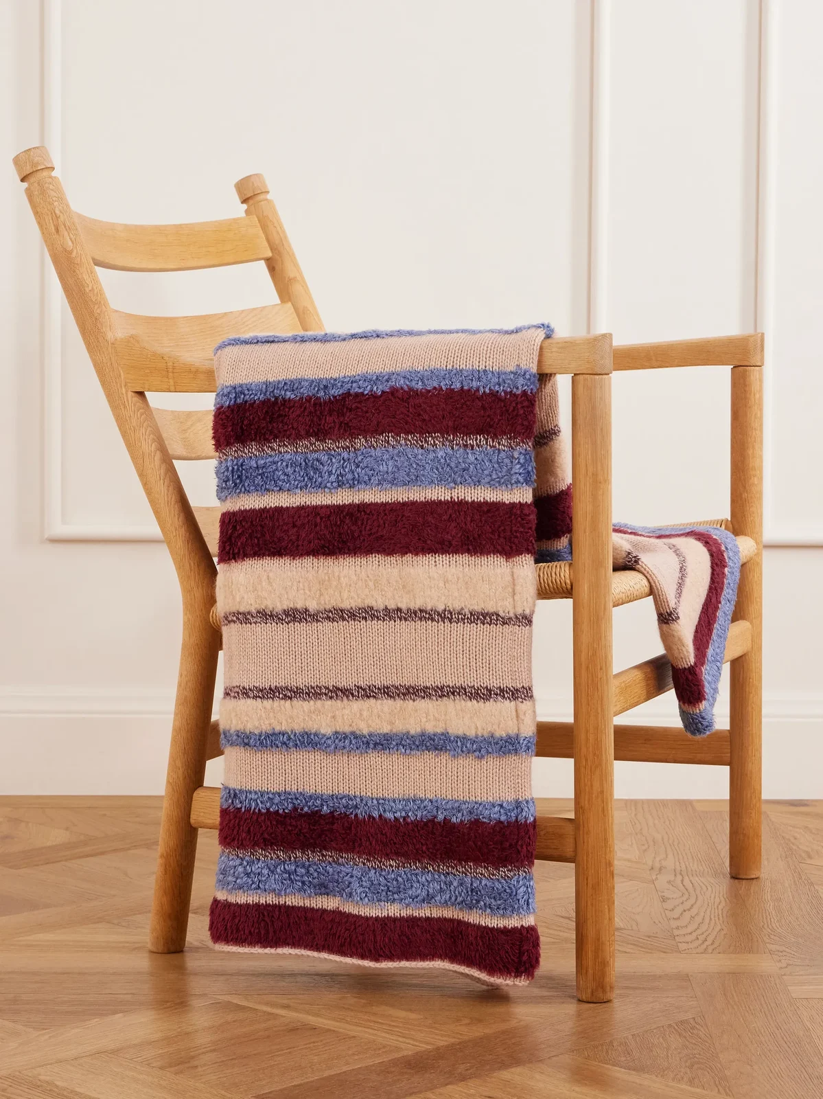 The Elder Statesman Textured Cashmere Throw