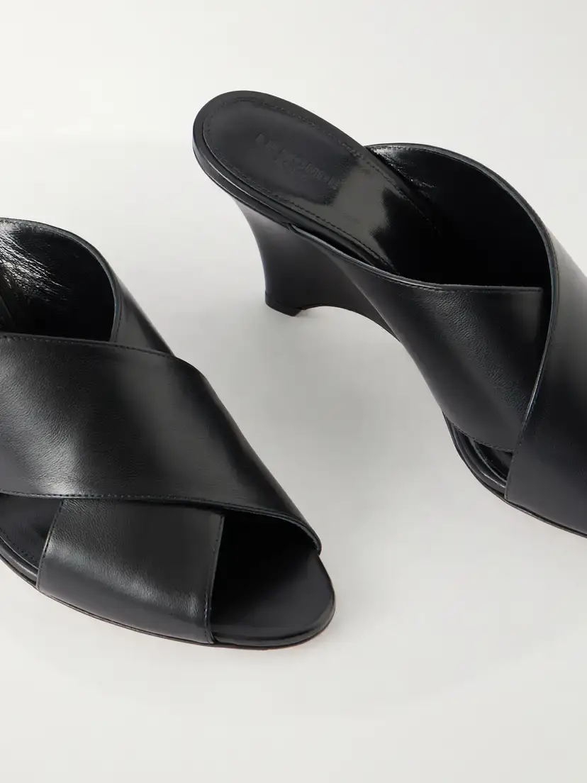Le Monde Béryl Luca 70 Leather Wedge Sandals | Thumbnail 5