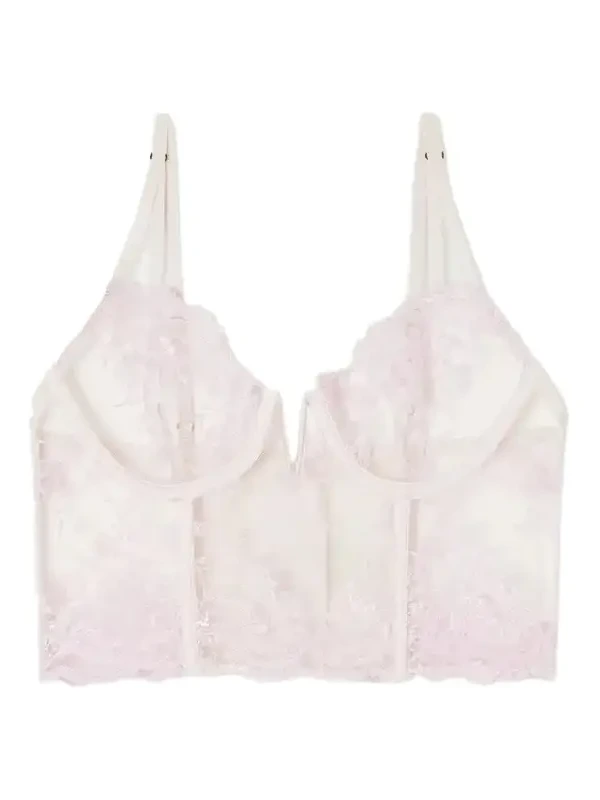 Juliette Longline Lace-trimmed Mesh Underwired Bra Juliette Longline Lace-trimmed Mesh Underwired Bra