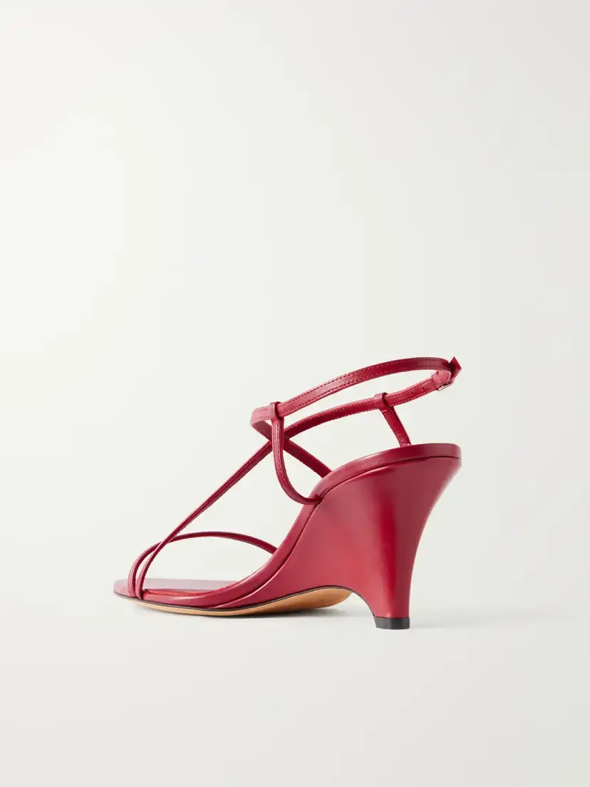 Le Monde Béryl Rio 70 Leather Wedge Sandals | Thumbnail 3
