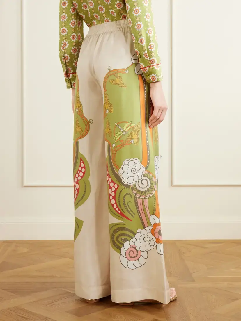 La DoubleJ Palazzo Floral-print Silk-twill Wide-leg Pants | Thumbnail 4 La DoubleJ Palazzo Floral-print Silk-twill Wide-leg Pants | Thumbnail 4