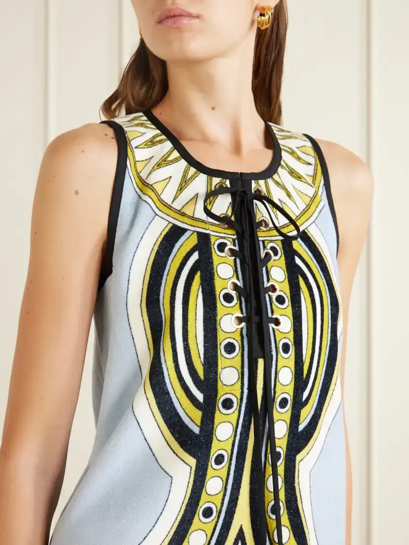 La DoubleJ Totem Printed Cotton Mini Dress | Thumbnail 4 La DoubleJ Totem Printed Cotton Mini Dress | Thumbnail 4