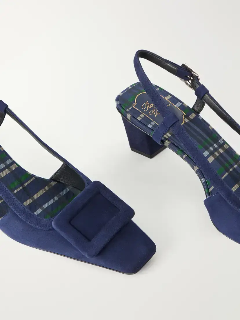 Roger Vivier Belle Vivier 45 Buckled Suede Ballet Flats | Thumbnail 5 Roger Vivier Belle Vivier 45 Buckled Suede Ballet Flats | Thumbnail 5