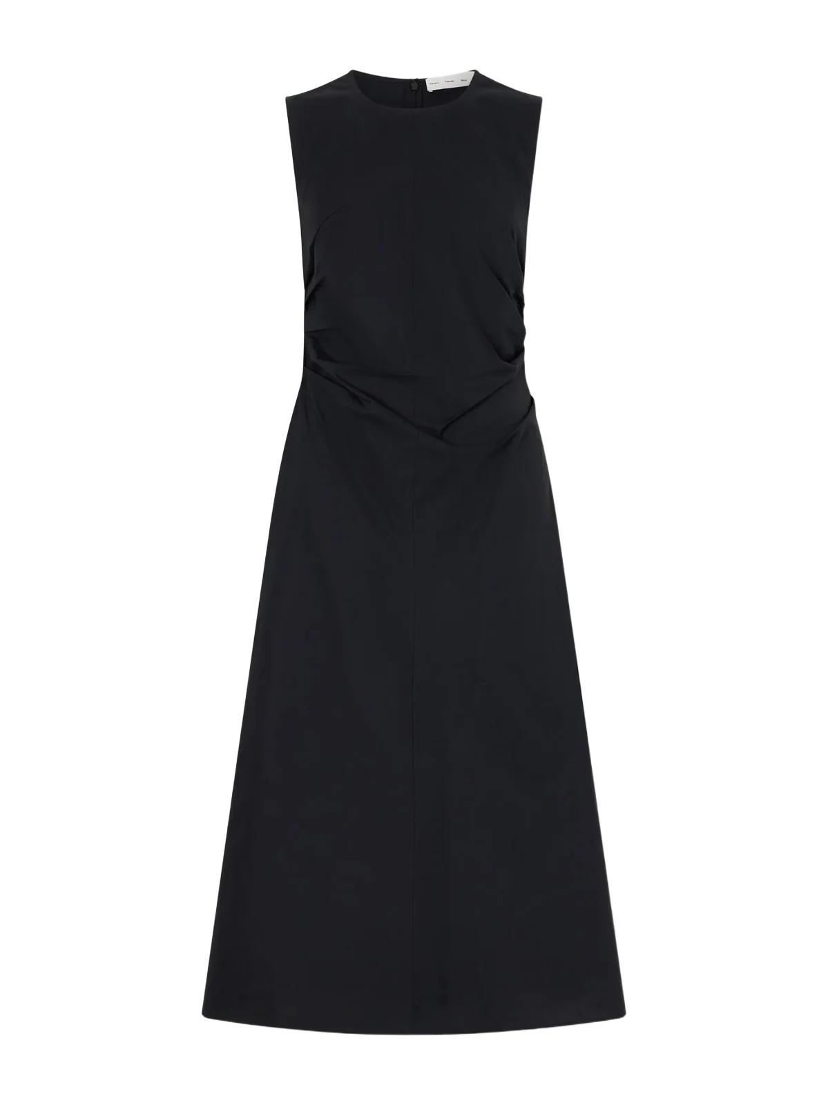 Anoushka Ruched Cotton-blend Poplin Midi Dress