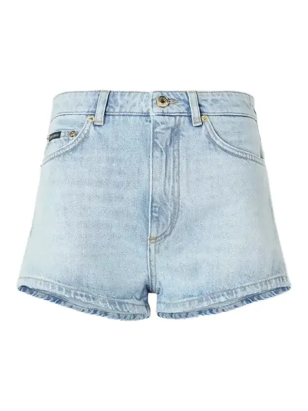 Cotton Denim Shorts