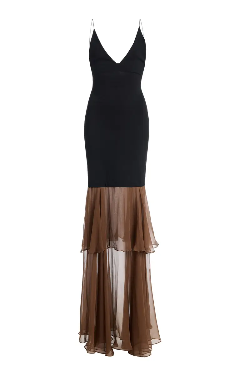 Burc Akyol Gitane Crepe Jersey Maxi Dress | Image 1 Burc Akyol Gitane Crepe Jersey Maxi Dress | Image 1