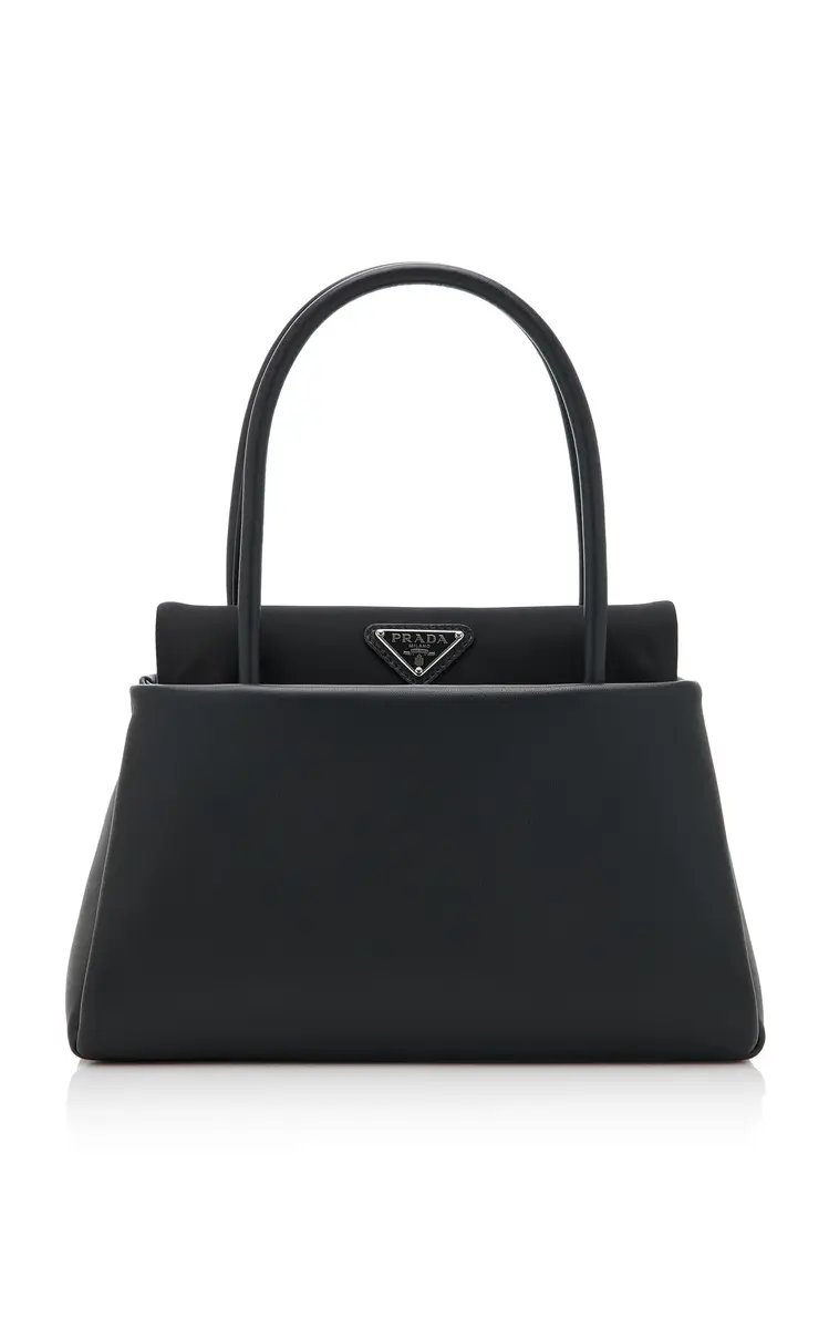 Prada Passage Nylon-Trimmed Leather Bag | Thumbnail 2 Prada Passage Nylon-Trimmed Leather Bag | Thumbnail 2
