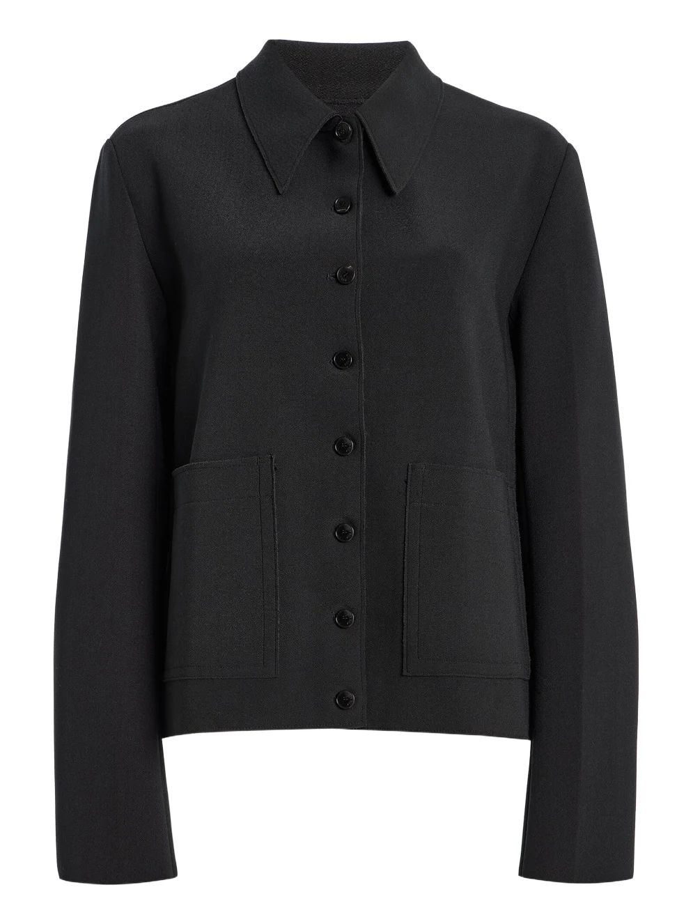 Lay3 Point Collar Crepe Jacket