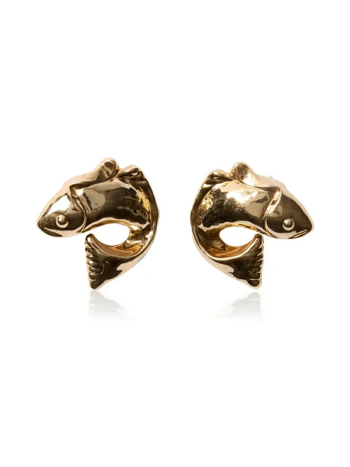 Les Boucles Poisson Copper-Brass Earrings Les Boucles Poisson Copper-Brass Earrings