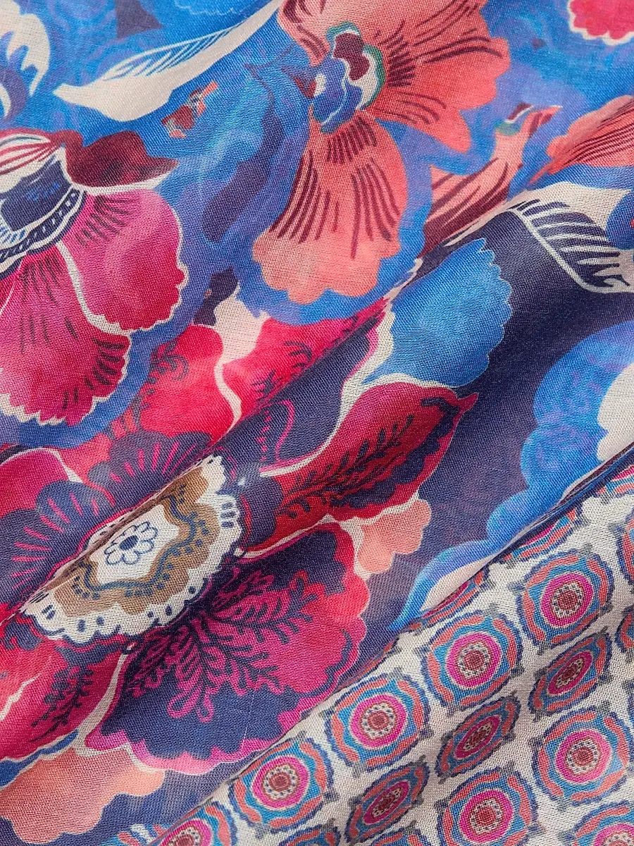 Johnny Was Women's Shiro Printed Cotton-Silk Shirt | Thumbnail 7 Johnny Was Women's Shiro Printed Cotton-Silk Shirt | Thumbnail 7