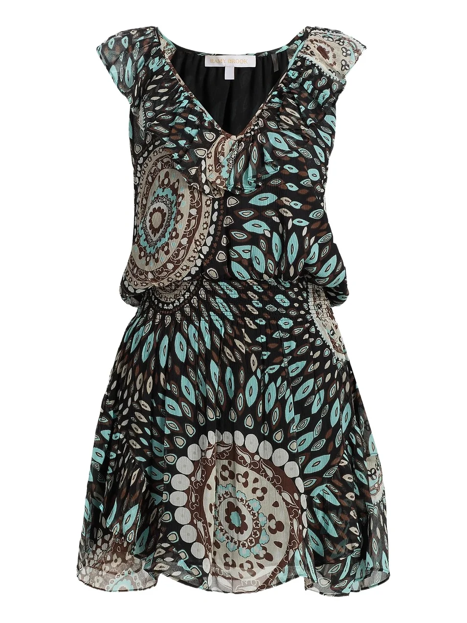 Ramy Brook Women's Morgan Printed Silk A-Line Mini Dress