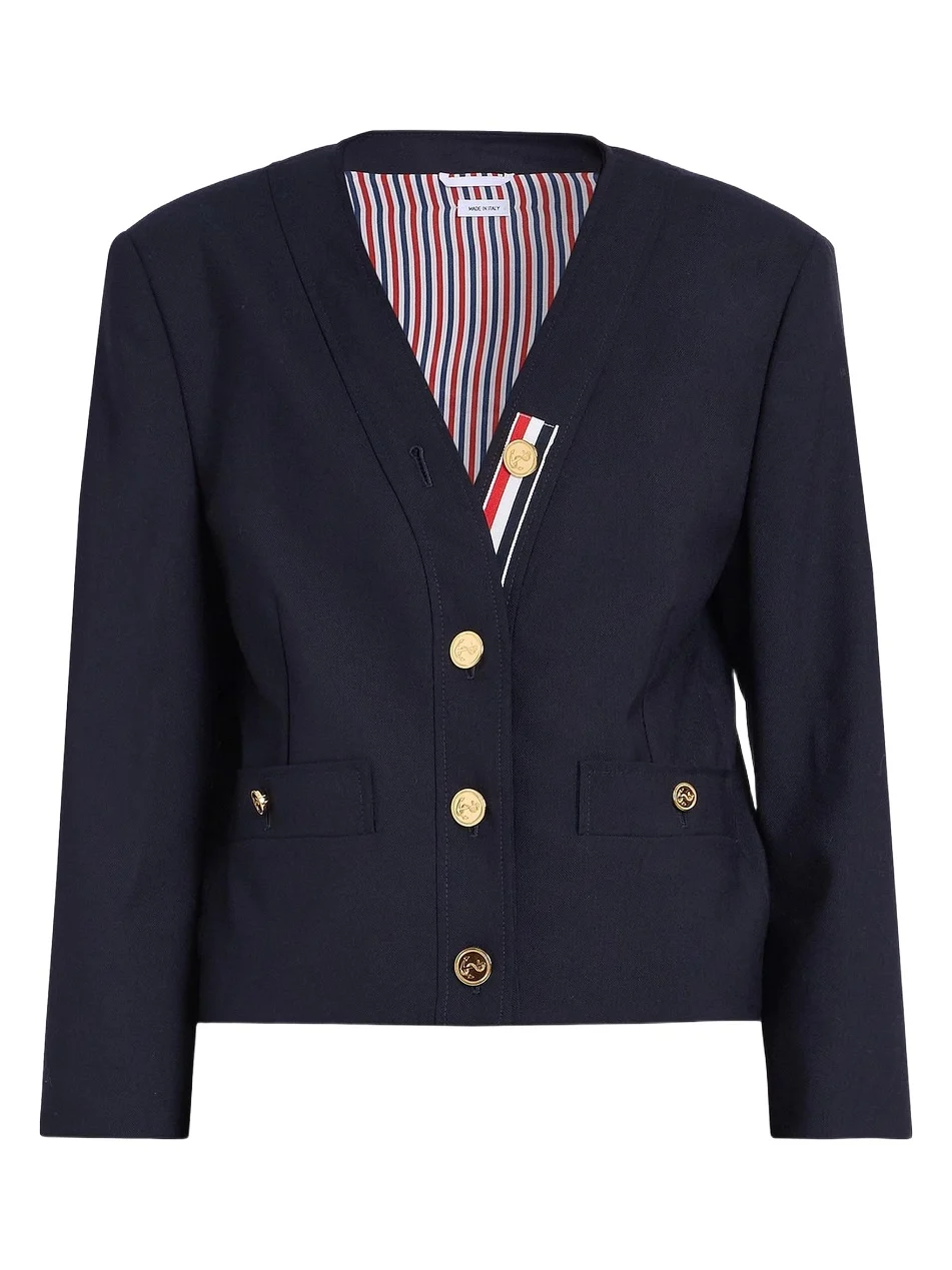Women's V-Neck Wool Cardigan Jacket Women's V-Neck Wool Cardigan Jacket