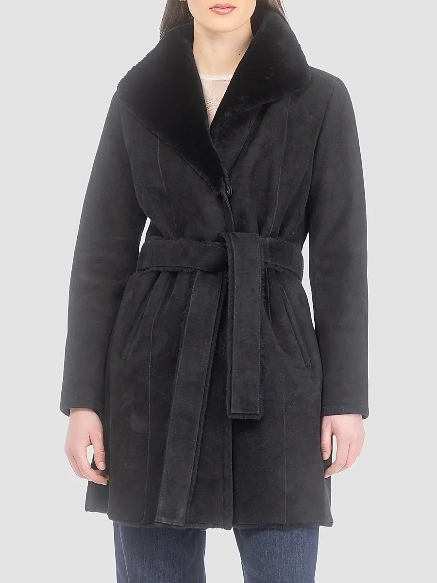 Gorski Women's Merino Shearling Lamb Stroller Coat | Thumbnail 3