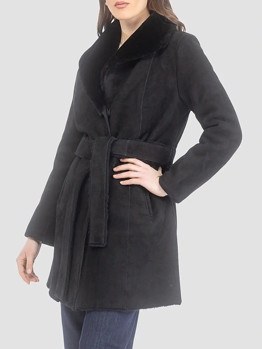 Gorski Women's Merino Shearling Lamb Stroller Coat | Thumbnail 4