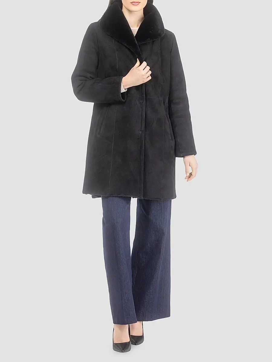Gorski Women's Merino Shearling Lamb Stroller Coat | Thumbnail 6