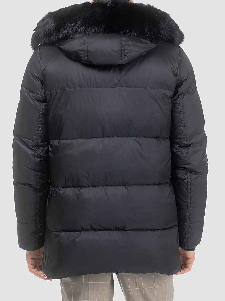 Gorski Men's Apres-Ski Parka with Detachable Toscana Lamb Hood Trim | Thumbnail 5 Gorski Men's Apres-Ski Parka with Detachable Toscana Lamb Hood Trim | Thumbnail 5