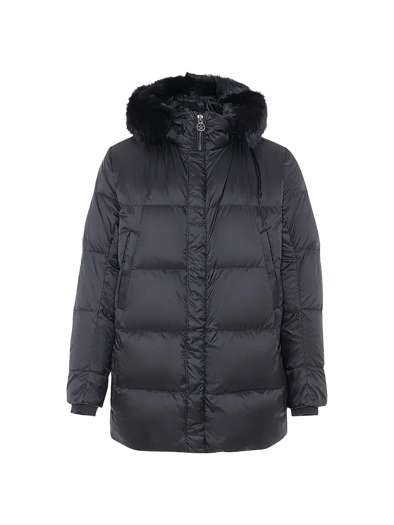Gorski Men's Apres-Ski Parka with Detachable Toscana Lamb Hood Trim - Black Black - Size XL | Image 1 Gorski Men's Apres-Ski Parka with Detachable Toscana Lamb Hood Trim - Black Black - Size XL | Image 1