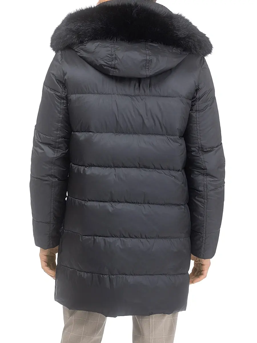 Gorski Men's Apres-Ski Parka with Detachable Toscana Lamb Hood Trim | Thumbnail 4 Gorski Men's Apres-Ski Parka with Detachable Toscana Lamb Hood Trim | Thumbnail 4