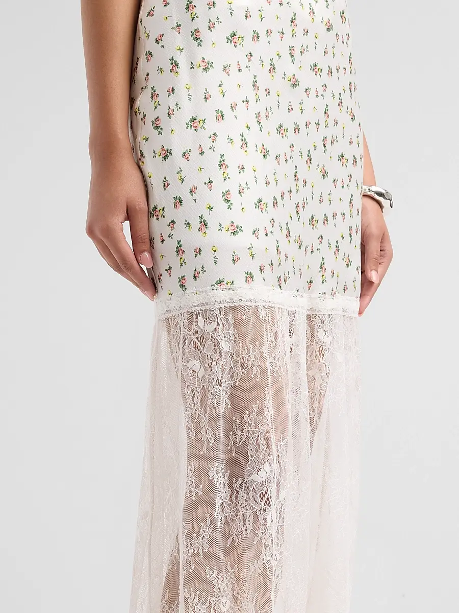 Cami NYC Women's Flo Lace-Trim Midi-Skirt | Thumbnail 5