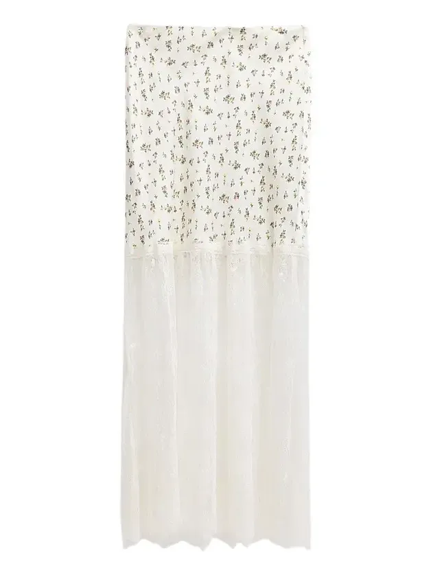 Women's Flo Lace-Trim Midi-Skirt Women's Flo Lace-Trim Midi-Skirt