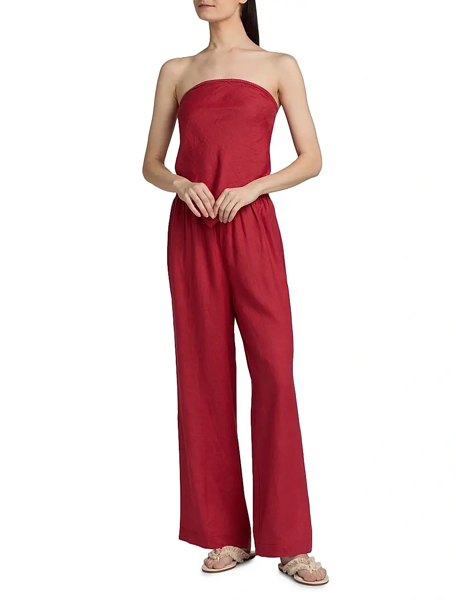 Cami NYC Women's Gael Strapless Linen Camisole | Thumbnail 2 Cami NYC Women's Gael Strapless Linen Camisole | Thumbnail 2