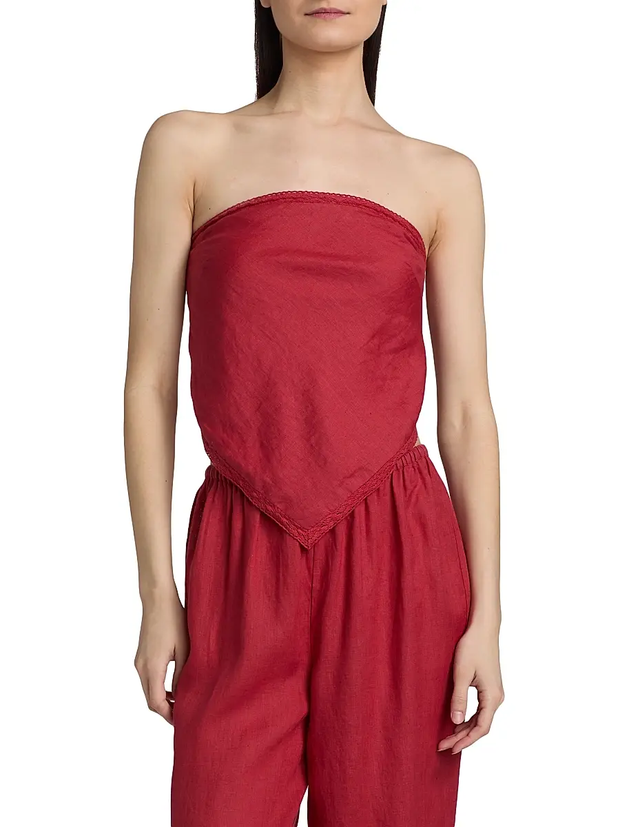 Cami NYC Women's Gael Strapless Linen Camisole | Thumbnail 3 Cami NYC Women's Gael Strapless Linen Camisole | Thumbnail 3