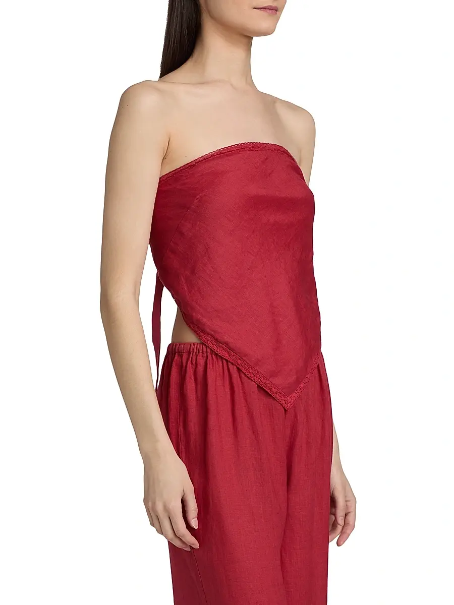 Cami NYC Women's Gael Strapless Linen Camisole | Thumbnail 4 Cami NYC Women's Gael Strapless Linen Camisole | Thumbnail 4