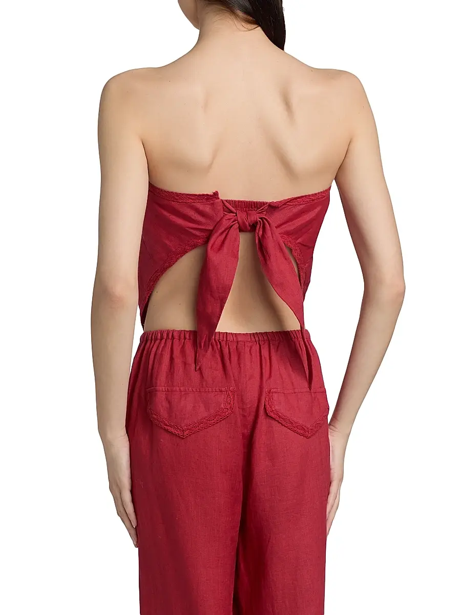 Cami NYC Women's Gael Strapless Linen Camisole | Thumbnail 5 Cami NYC Women's Gael Strapless Linen Camisole | Thumbnail 5