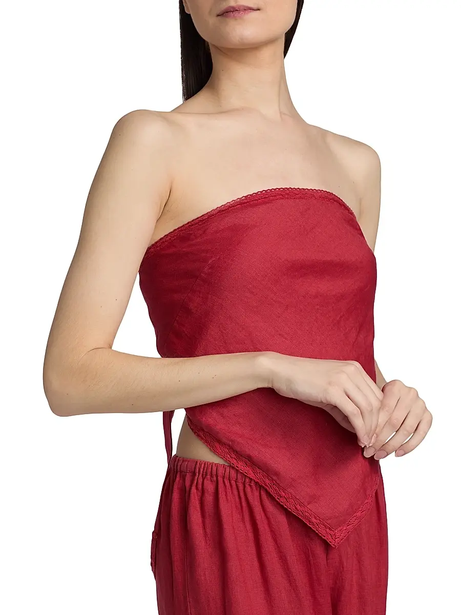 Cami NYC Women's Gael Strapless Linen Camisole | Thumbnail 6 Cami NYC Women's Gael Strapless Linen Camisole | Thumbnail 6