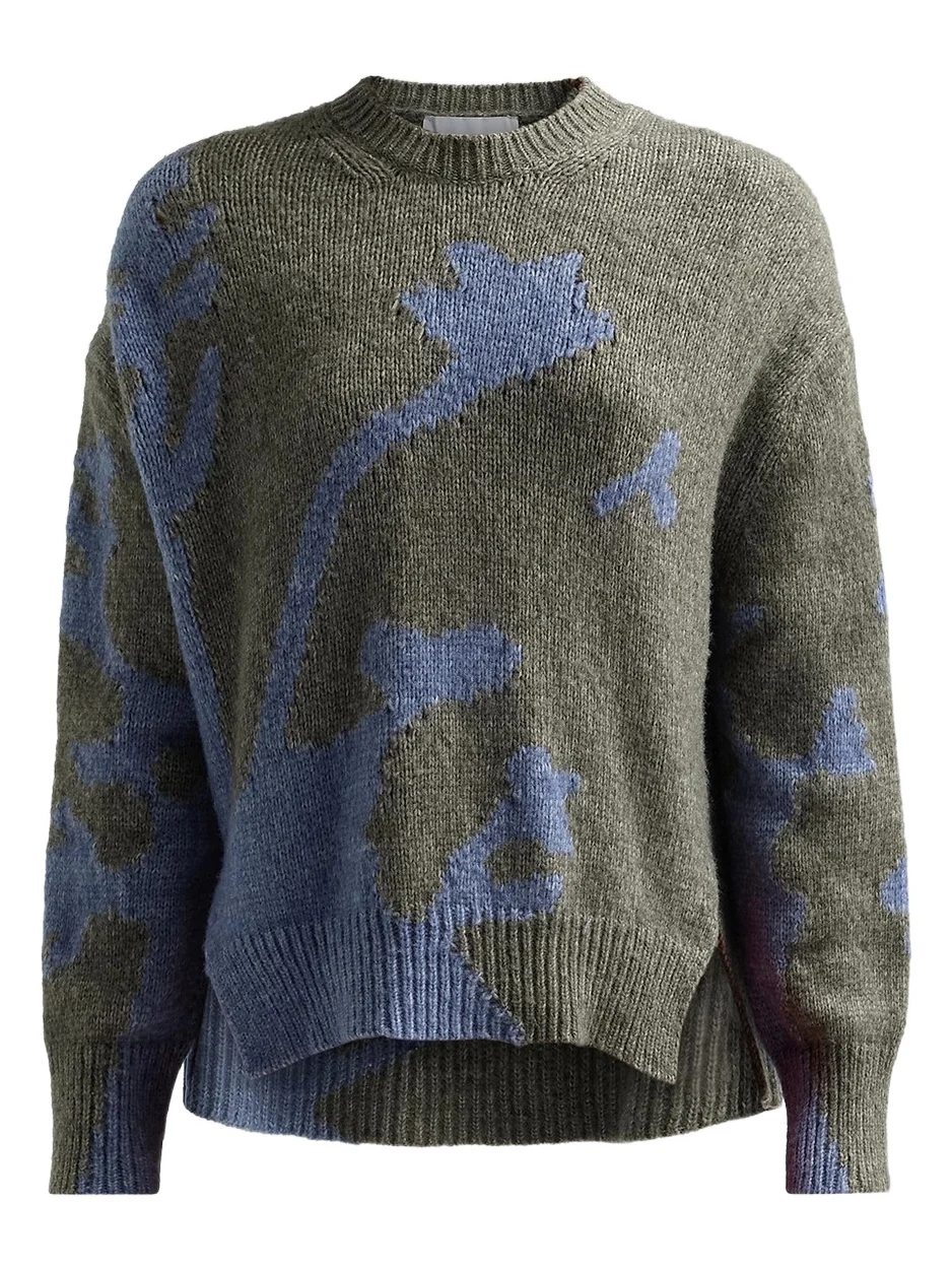 Women's Cathy Abstract Rib-Knit Sweater Women's Cathy Abstract Rib-Knit Sweater