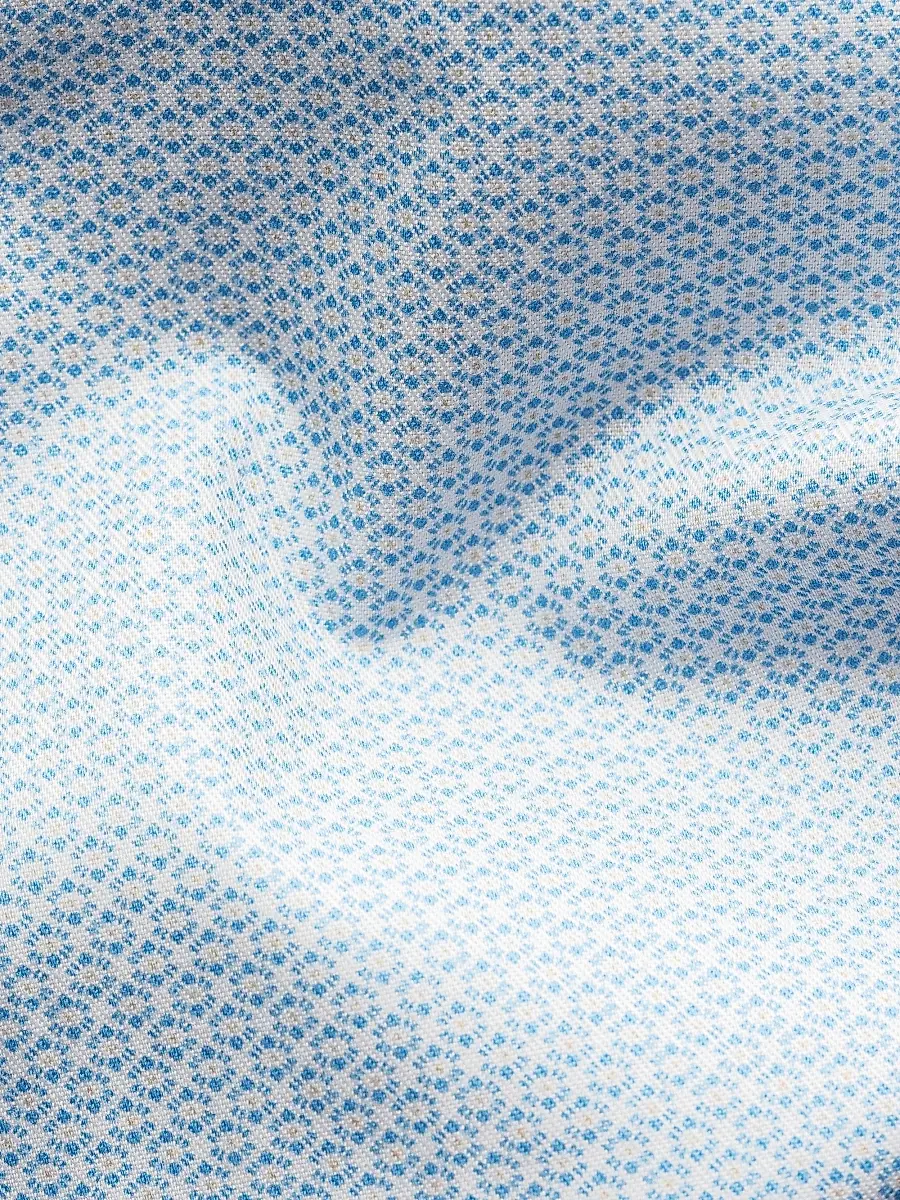 Eton Men's Contemporary Fit Geometric Twill Shirt | Thumbnail 8