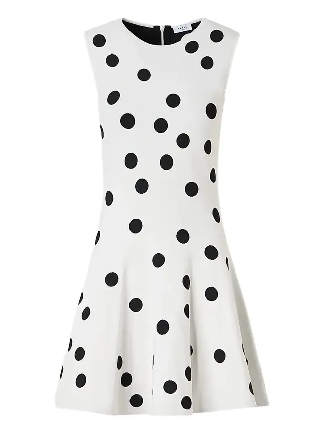 Women's Polka Dot Fit & Flare Mini Dress Women's Polka Dot Fit & Flare Mini Dress