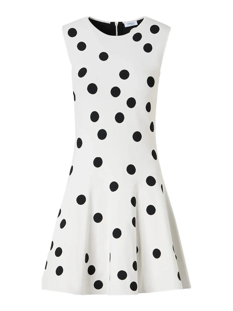 Women's Polka Dot Fit & Flare Mini Dress Women's Polka Dot Fit & Flare Mini Dress